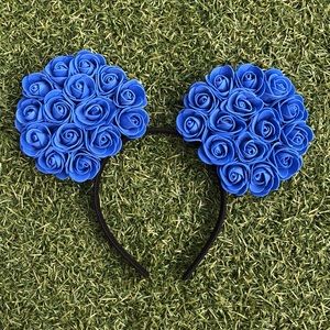 Simple Blue Floral Ears